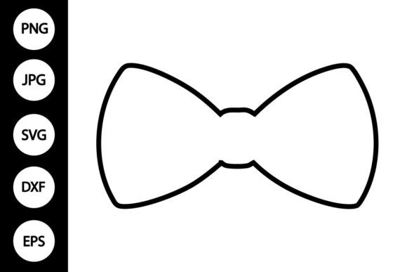 Bow Tie Outline SVG, Coloring Page