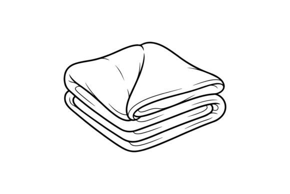 Folded Blanket Coloring Page: Graphics for Coloring Pages Amp