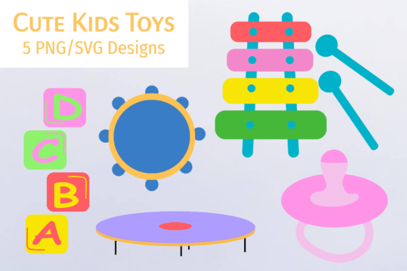 Toddler Activity Learning Bundle: Graphics for Crafts
